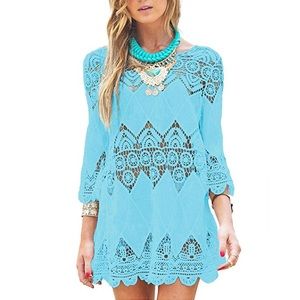 Crochet coverup dress